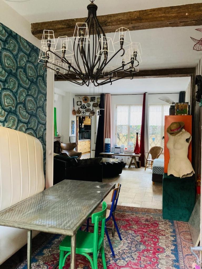 Atelier Des Glycines, Troyes Bouchon De Champagne, Sublime Site Patrimonial Apartment Bagian luar foto